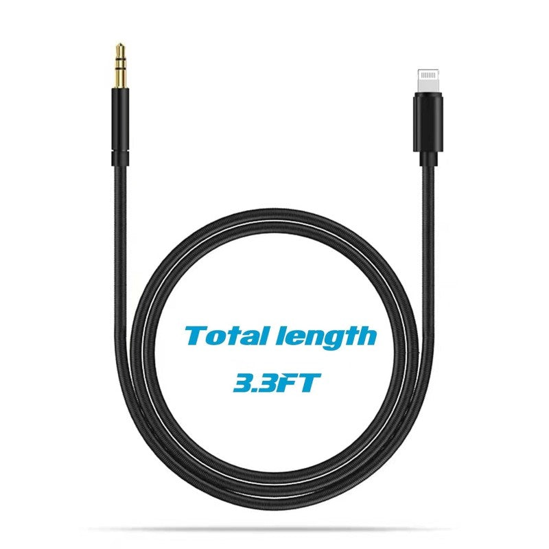 Lightning to AUX Cable Black