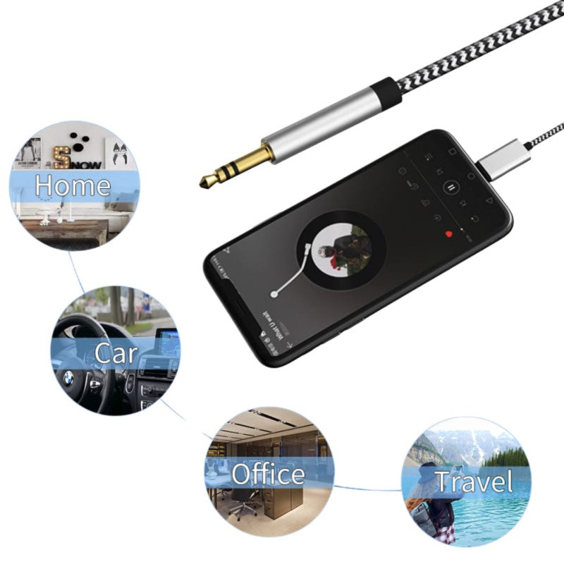 Lightning Cable to AUX 1 Meter 3.5mm