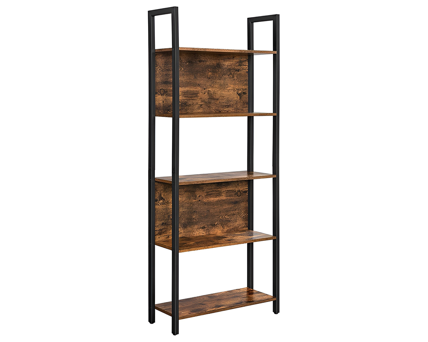 Industrial Bookshelf Bookcase 5 Shelf