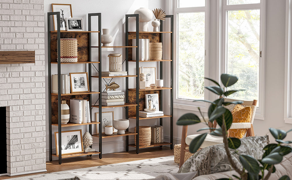 Bookshelf Bookcase with Storage Shelves