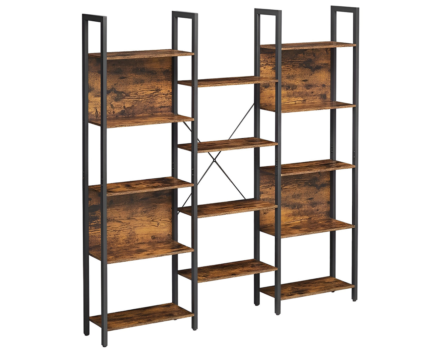 Industrial Bookshelf Bookcase 14 Shelf