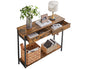 Industrial Console Table Hallway Table Sofa Table with Drawers
