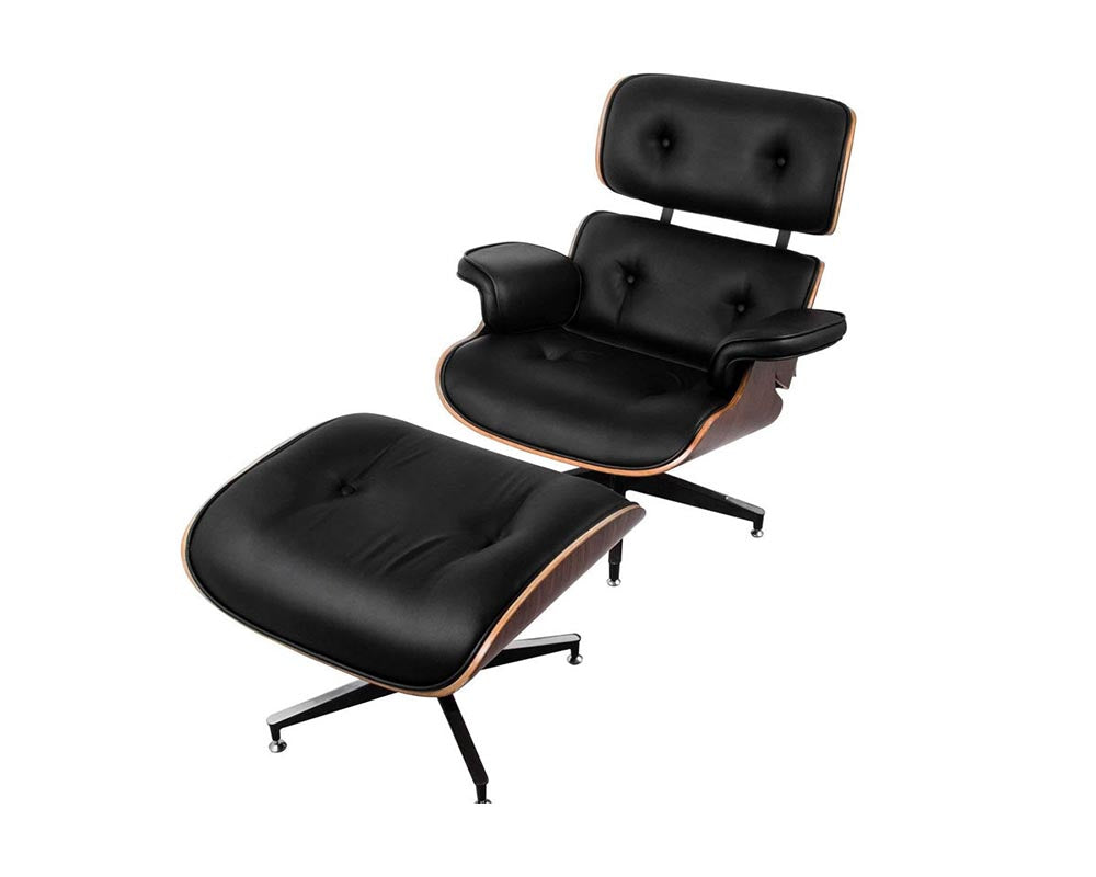Replica Chair with Ottoman