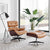 Replica Premium Leather Lounge Chair & Ottoman, chair