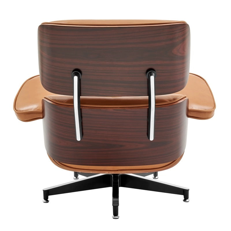 Replica Premium Leather Lounge Chair &amp; Ottoman, chair