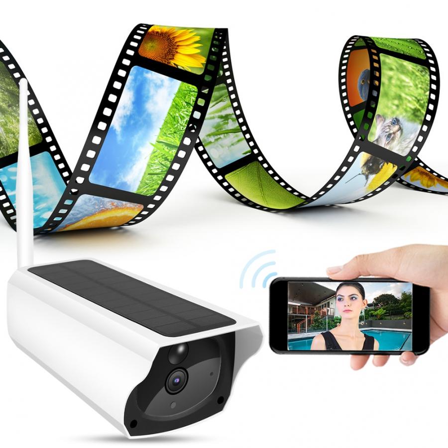 Security Camera Solar Wifi Security Camera Outdoor 1080P