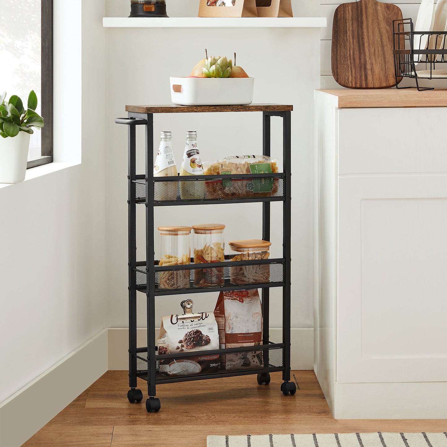 VASAGLE 3 Tiers Kitchen Trolley