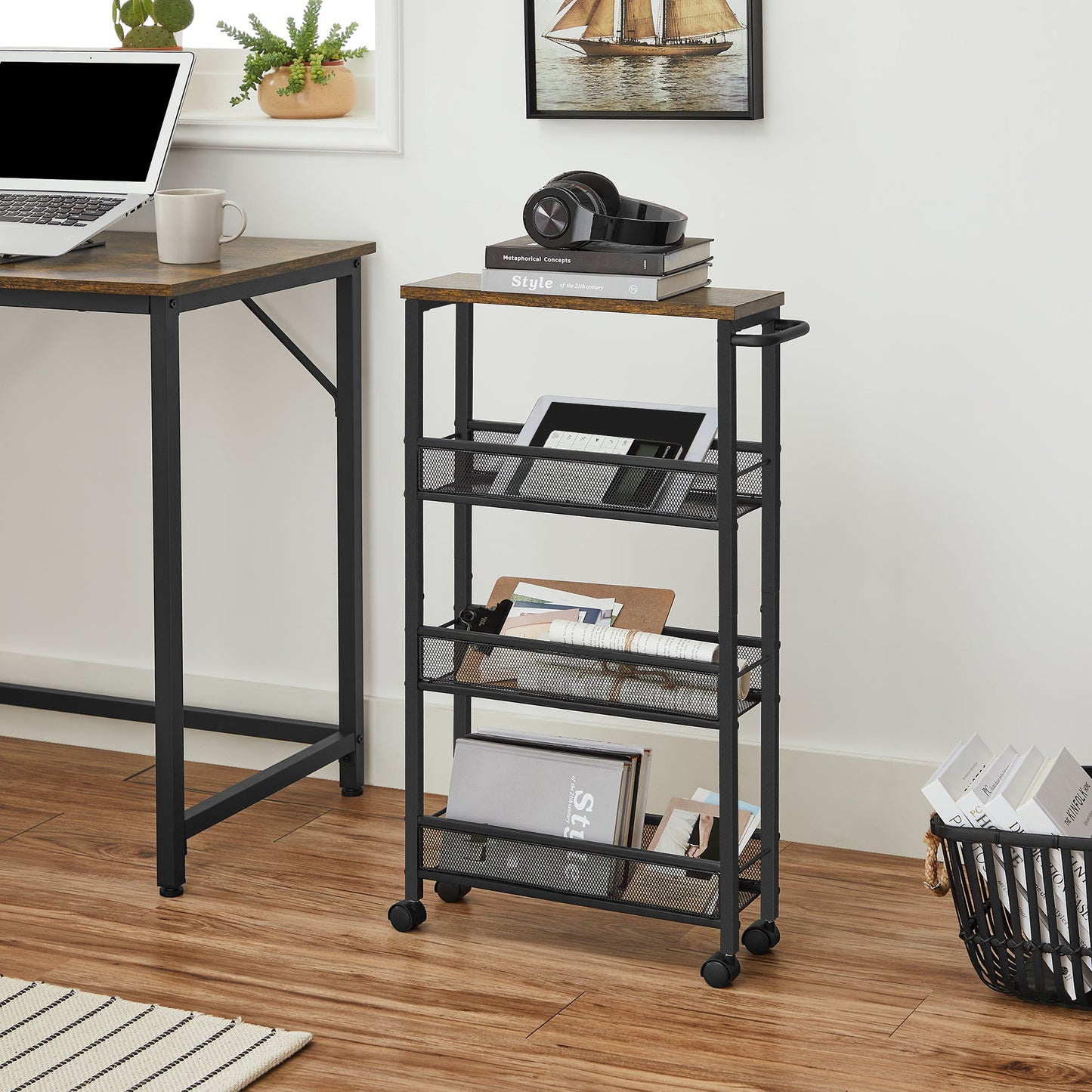 VASAGLE 3 Tiers Kitchen Trolley