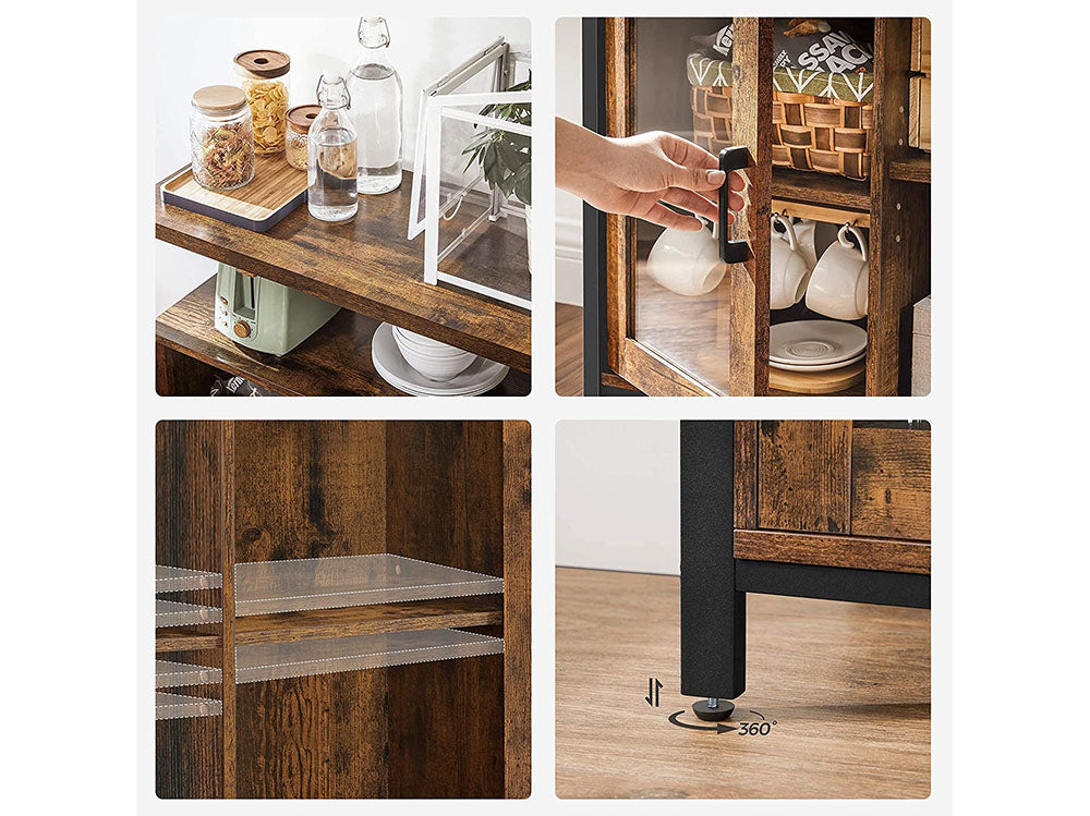 VASAGLE Side Table Buffet Cabinet