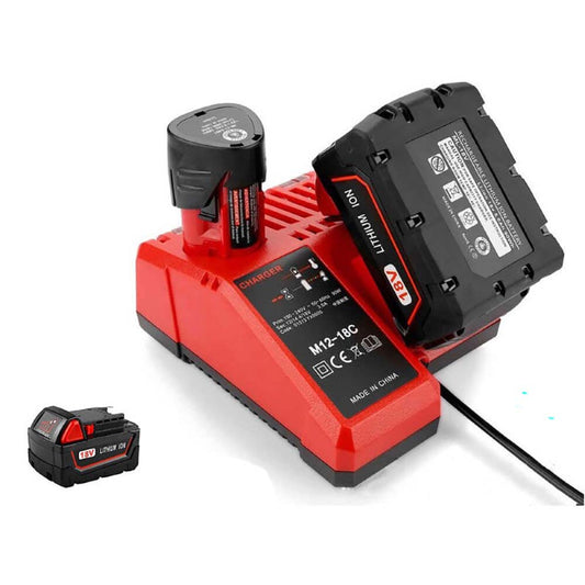 Milwaukee M18 Battery Charger with battery