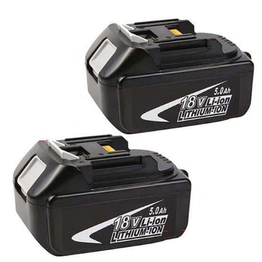 2pcs MAK-18B-Li 18V Li-Ion 5.0Ah Battery Replacement for Makita Power Tools