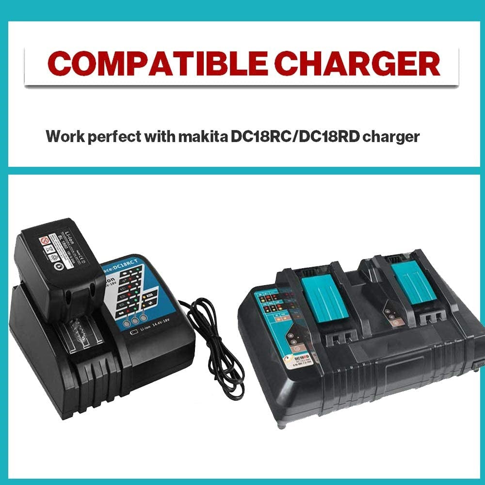 Replacement Makita 18V Battery 6000mAh