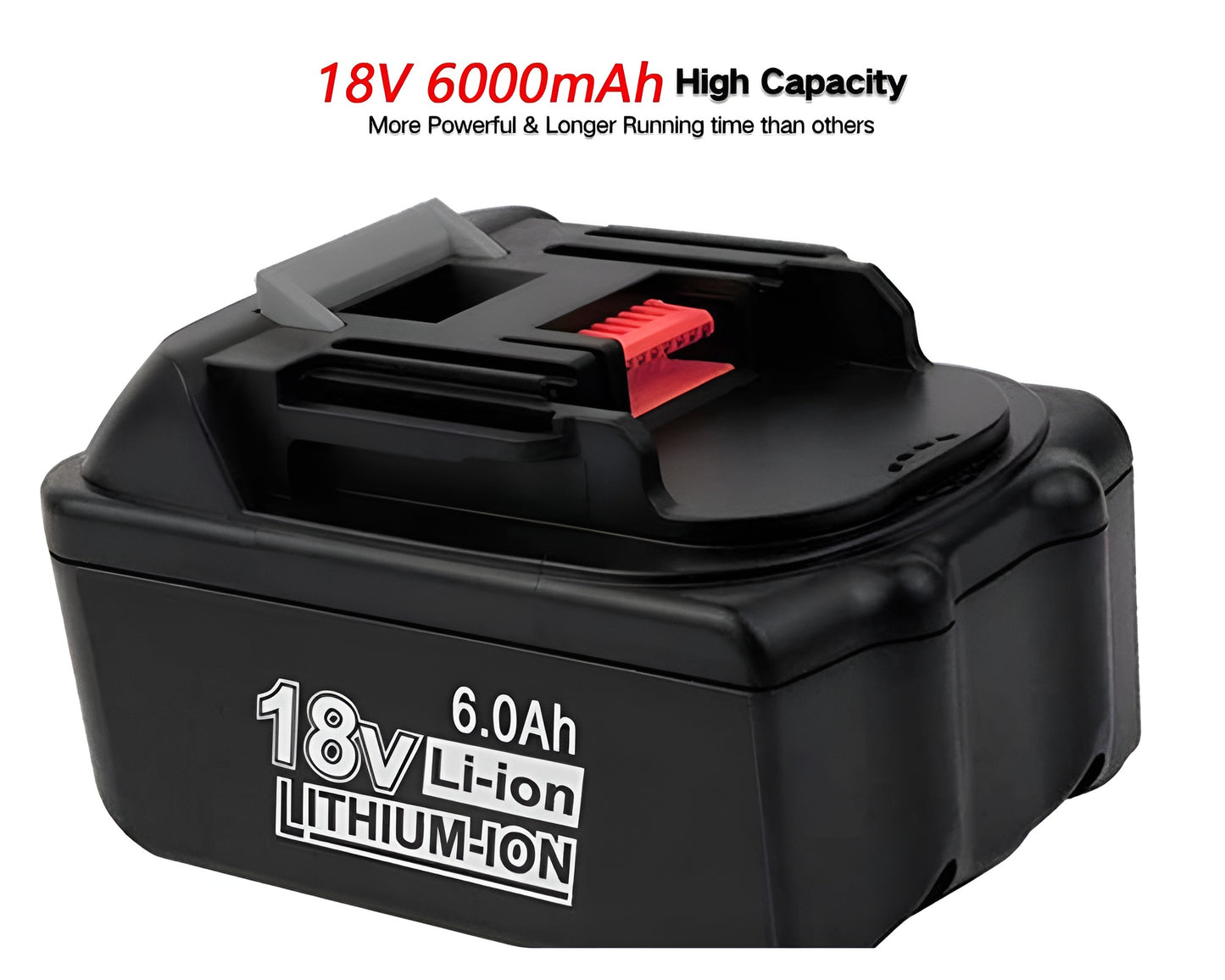 Aftermarket 18V Makita Battery 6.0Ah 6000mAh Replacement Battery 2PCS