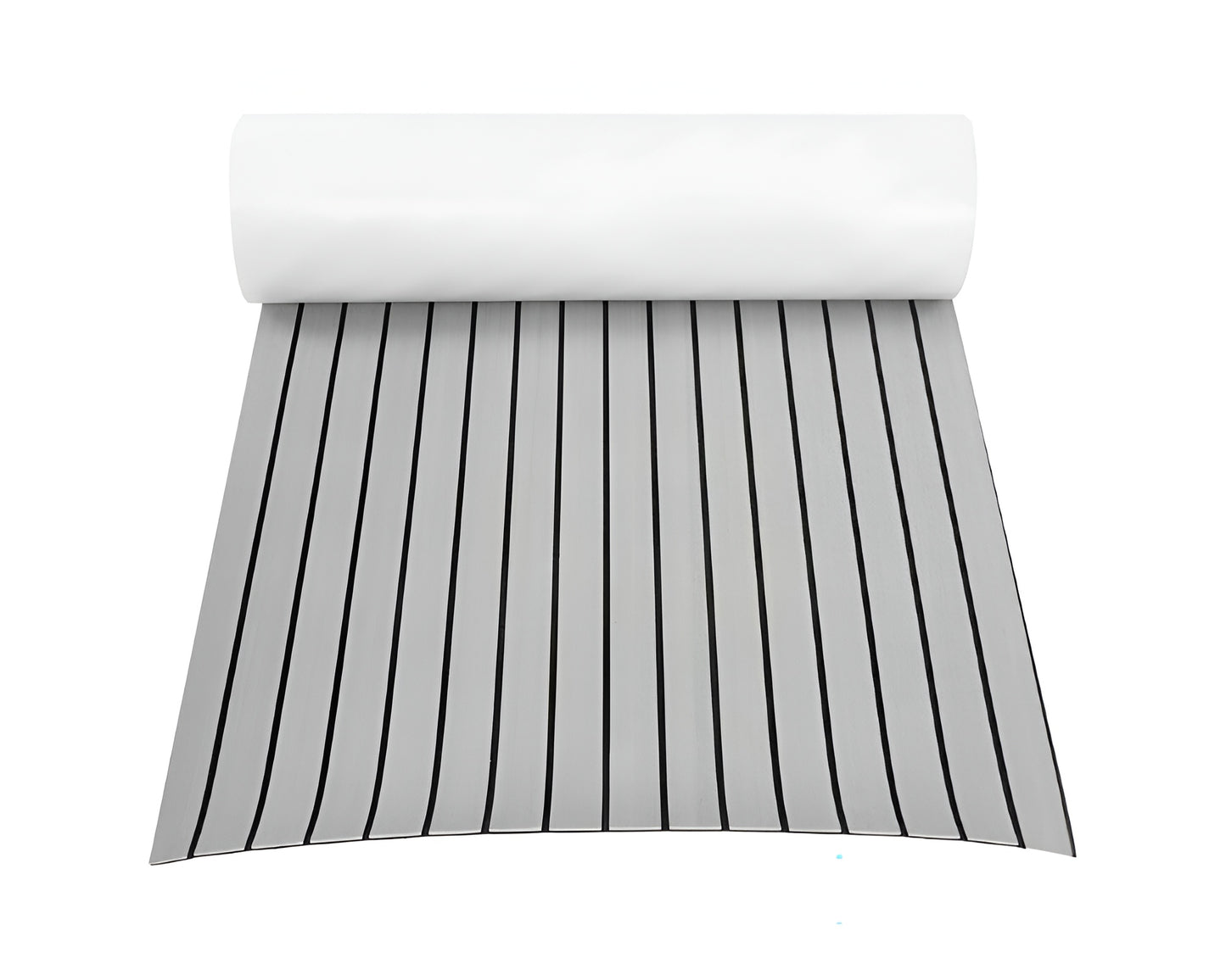 Boat Flooring Mat EVA Foam Decking Sheet Non-Slip Cover Grey with Black Stripes