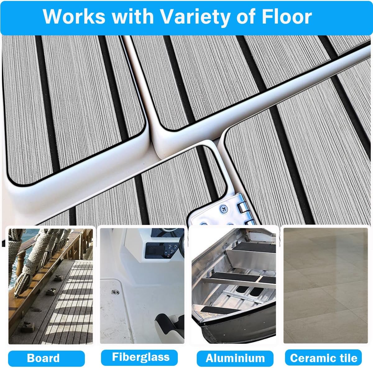 Boat Flooring  Mat, Marine Carpet Teak Boat Flooring Mat