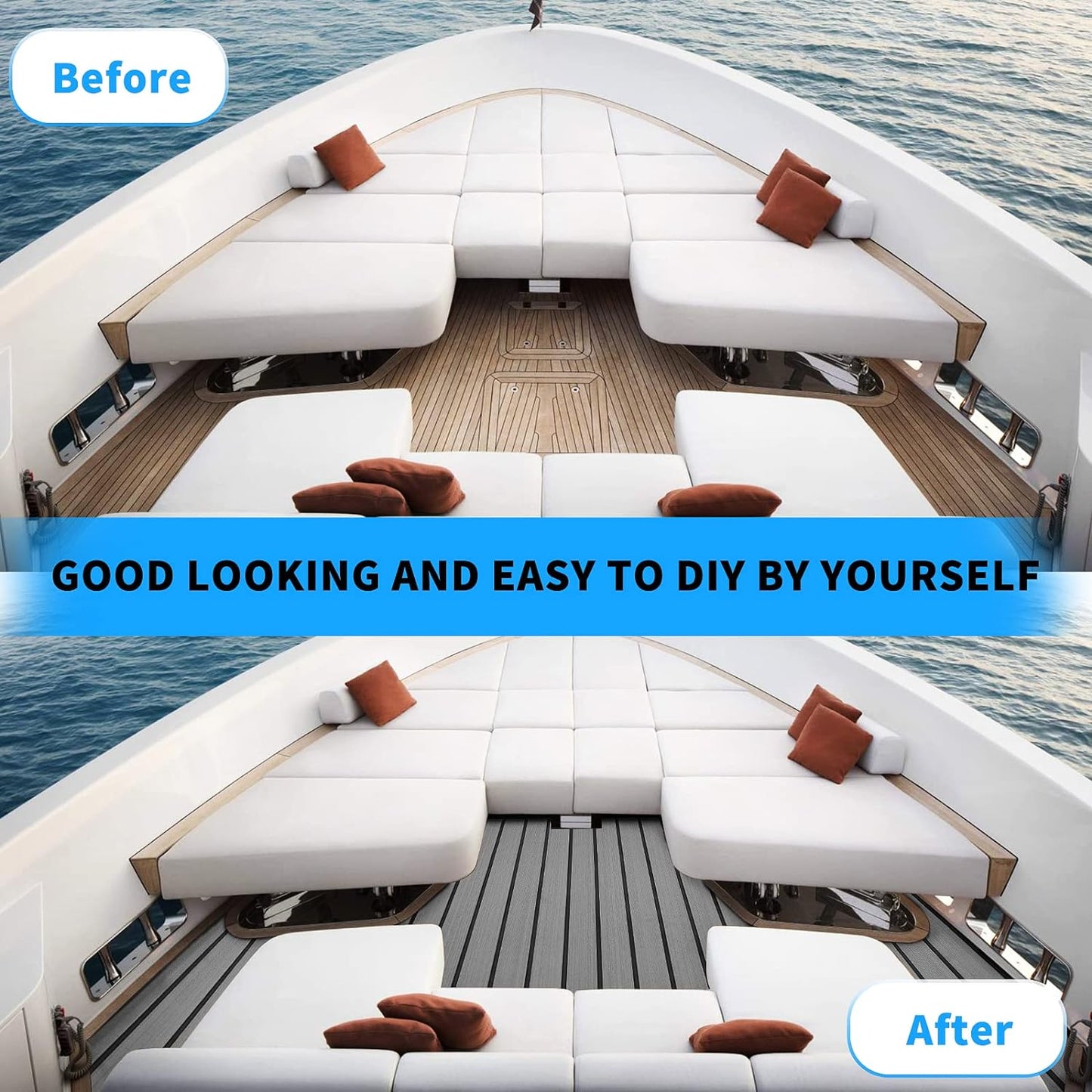 Boat Flooring  Mat, Marine Carpet Teak Boat Flooring Mat
