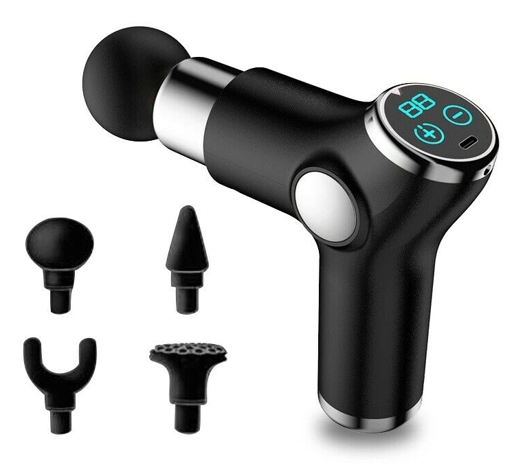 Mini LCD Deep Tissue Massager Portable Percussion Deep Tissue Massager for Muscle Recovery