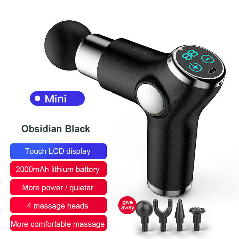 Mini LCD Deep Tissue Massager Portable Percussion Deep Tissue Massager for Muscle Recovery
