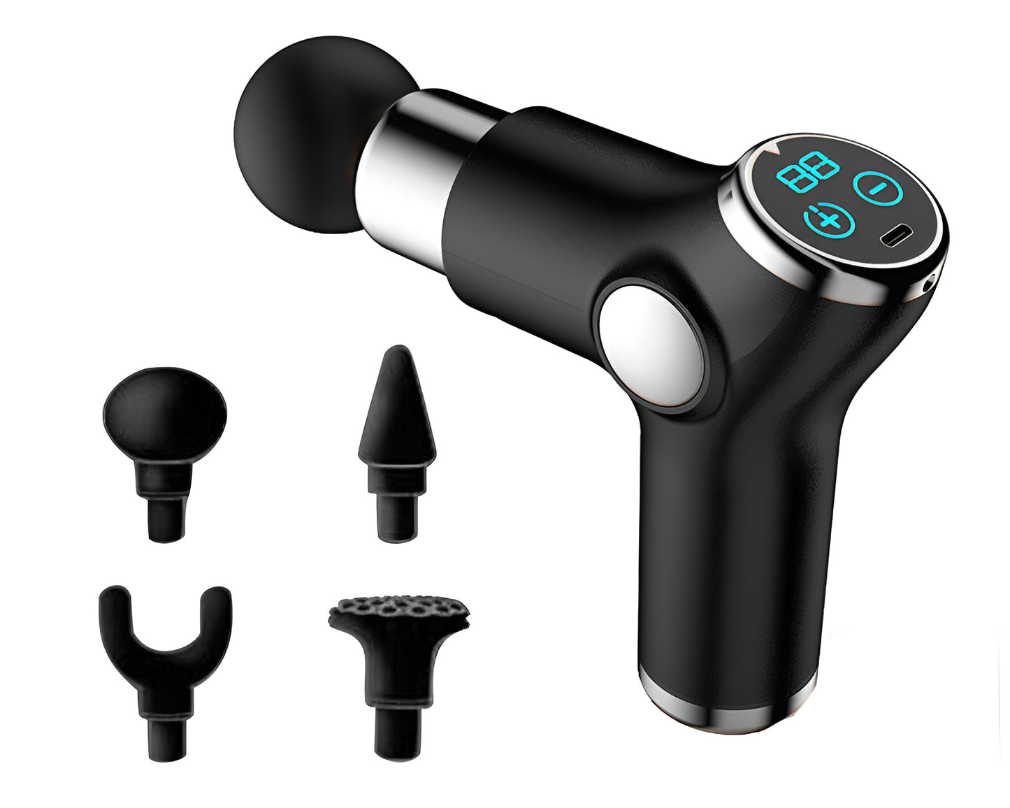 Mini LCD Deep Tissue Massager Portable Percussion Deep Tissue Massager for Muscle Recovery