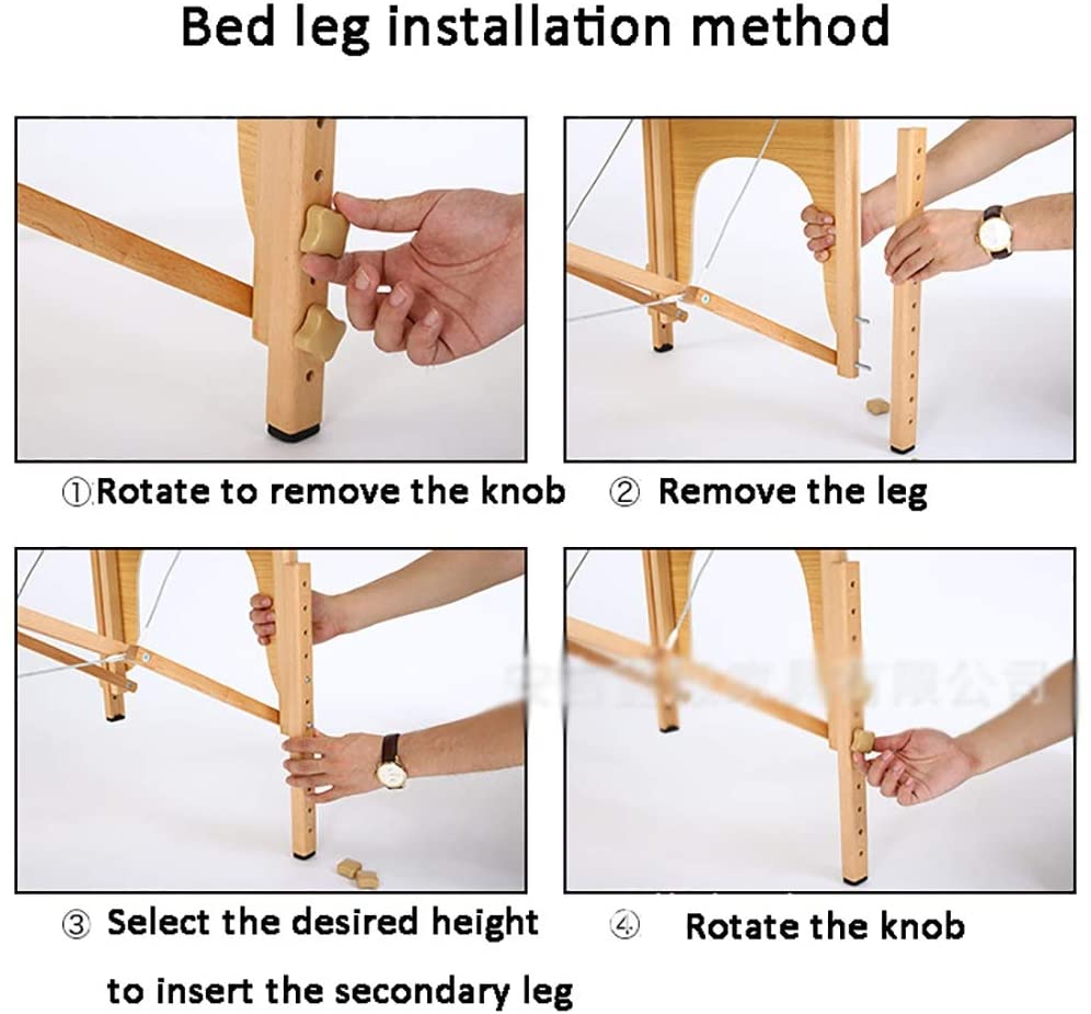 Portable Massage Table - 73 Inch Height Adjustable Folding Spa Bed