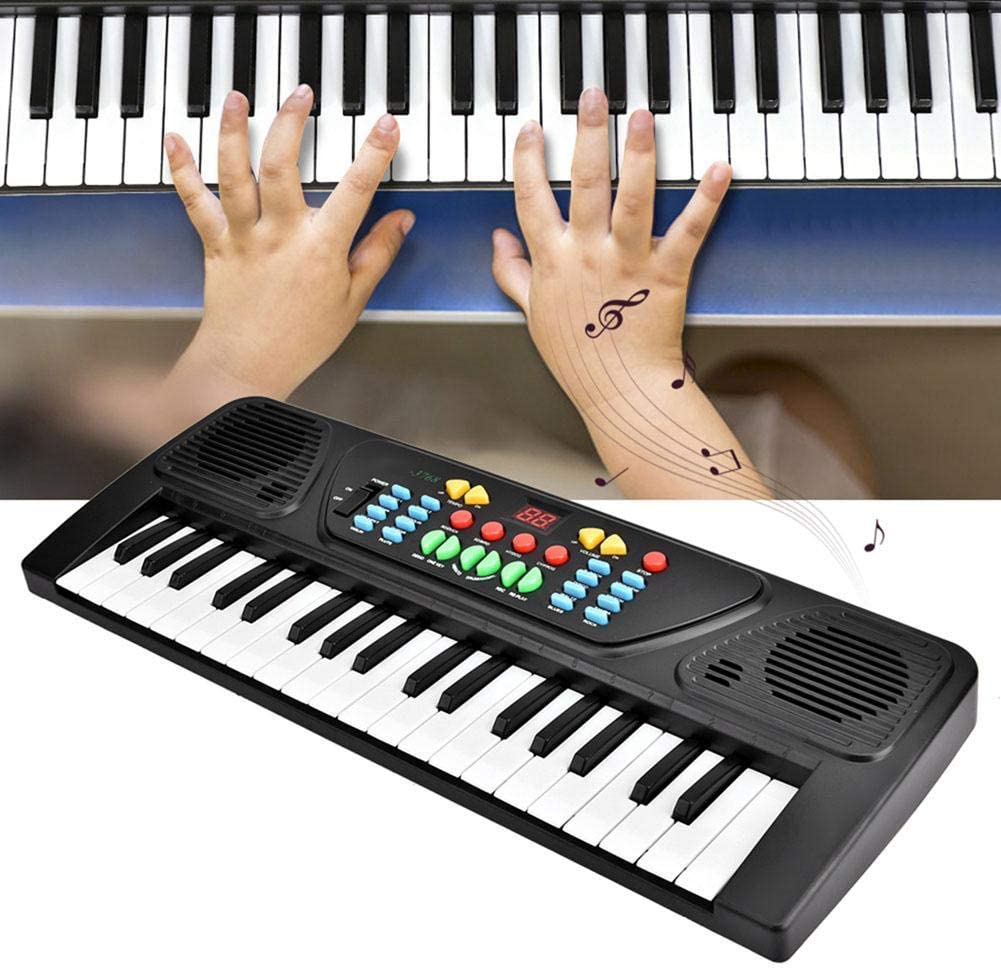 Keyboard Piano Toy 37-Key USB Keyboard Piano with Microphone