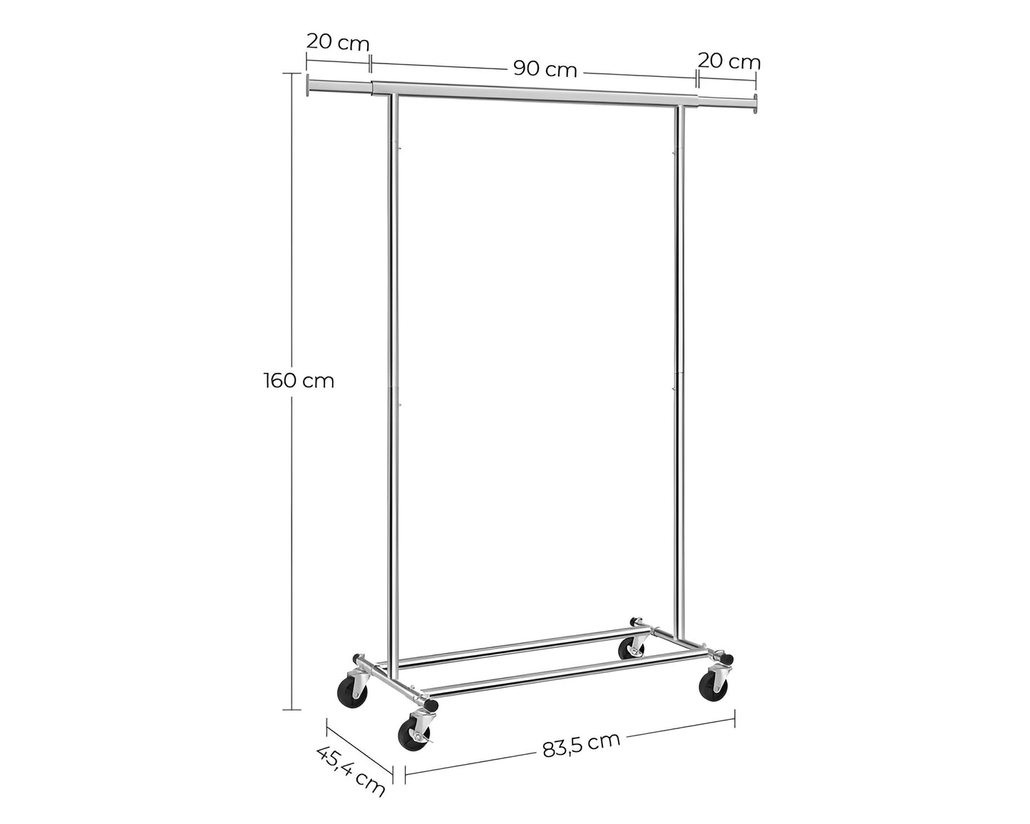 Mobile Clothing Organizer for Closet Storage Clothes Rack