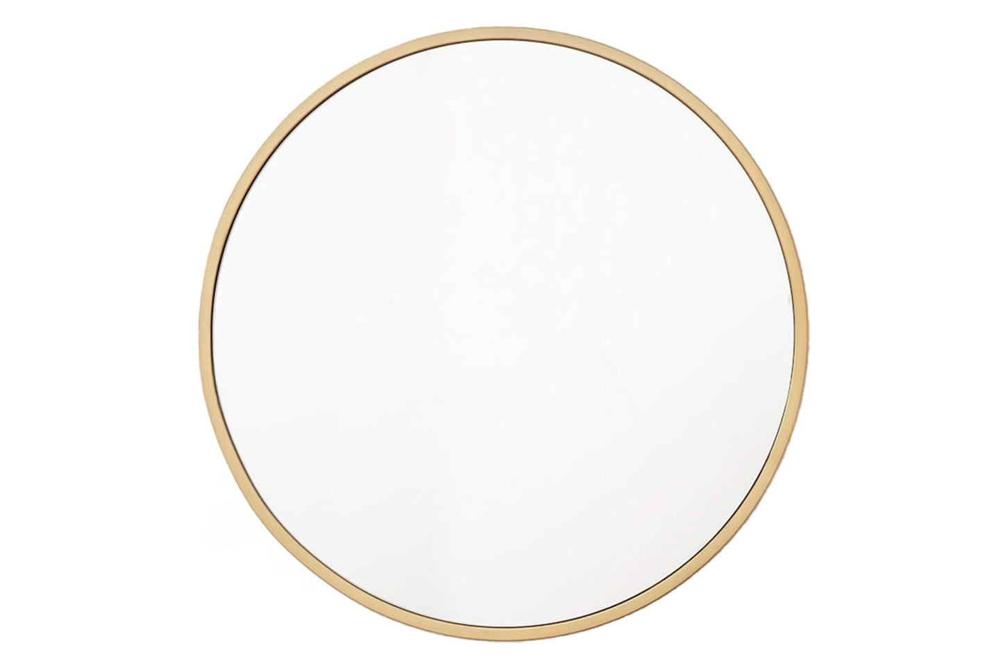 Round Wall Mirror Bathroom Makeup Mirror 60CM Vanity Shape Gold Color