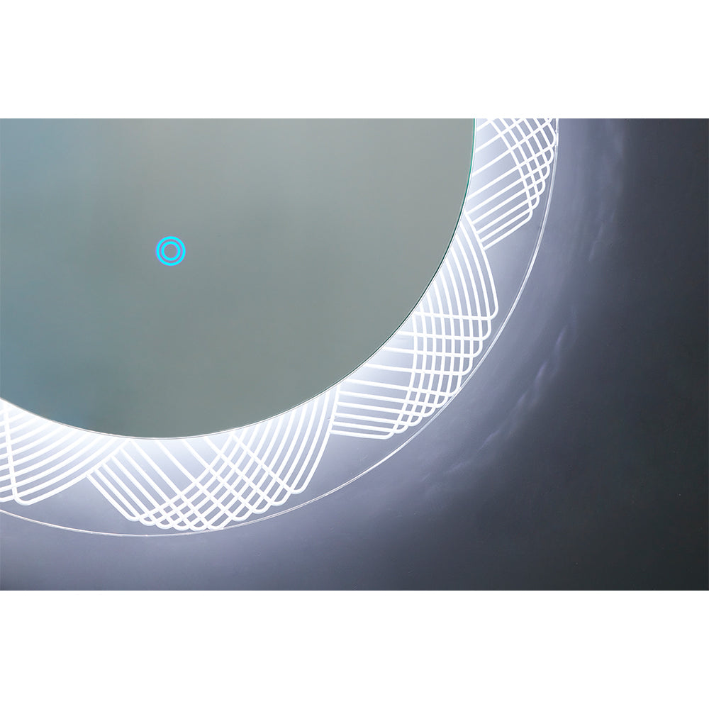 Round Wall Led Mirror 70cm Bathroom Mirror