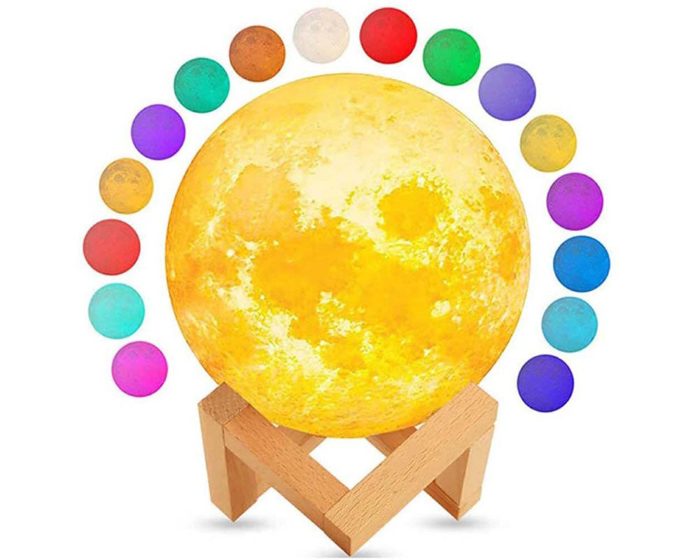 Remote 3D Moon Lamp