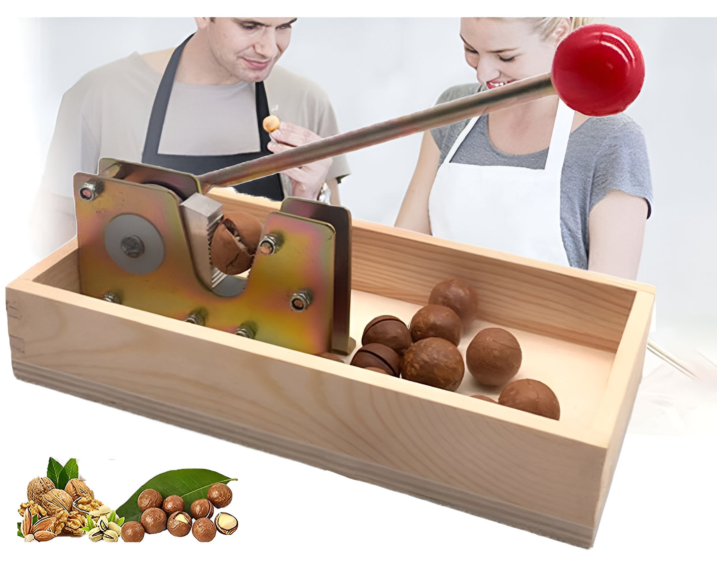 Manual Nutcracker Nut Peeling Machine Heavy Duty Nut Tongs Pecan Nut Cracker Opener Walnuts Tool for Walnuts Chestnuts Pecans Hazelnuts Almonds, Best Gifts
