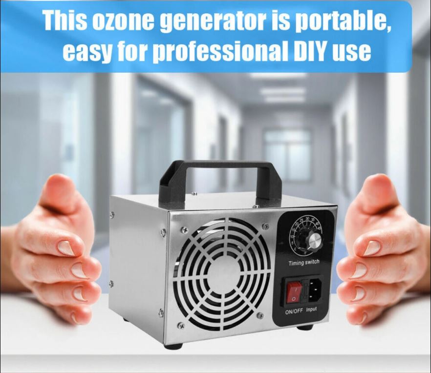15G Ozone Generator Machine Air Filter Purifier Fan