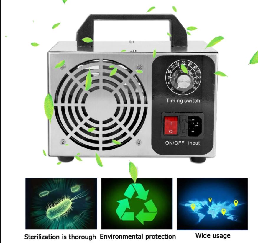 15G Ozone Generator Machine Air Filter Purifier Fan