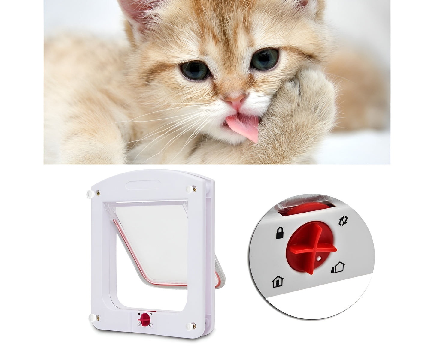 Cat Door Flap Door Pet Puppy