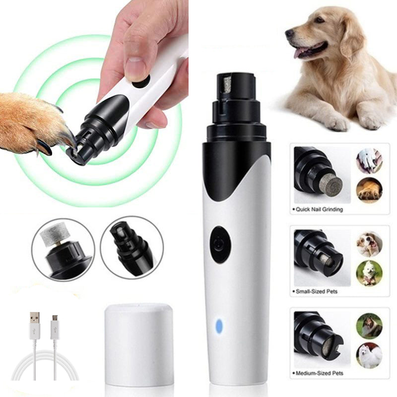 Wireless Cordless Rechargeable Dog Nail Grinder – Gentle, Quiet Nail Trimming for Pets