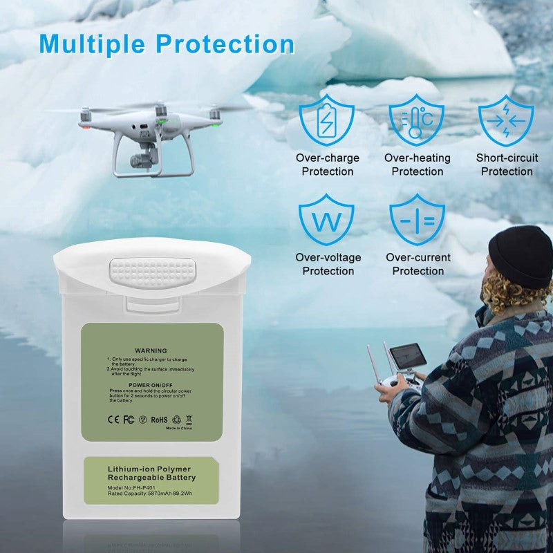 Dji Phantom 4 Pro Battery 5870Mah Intelligent Flight Battery