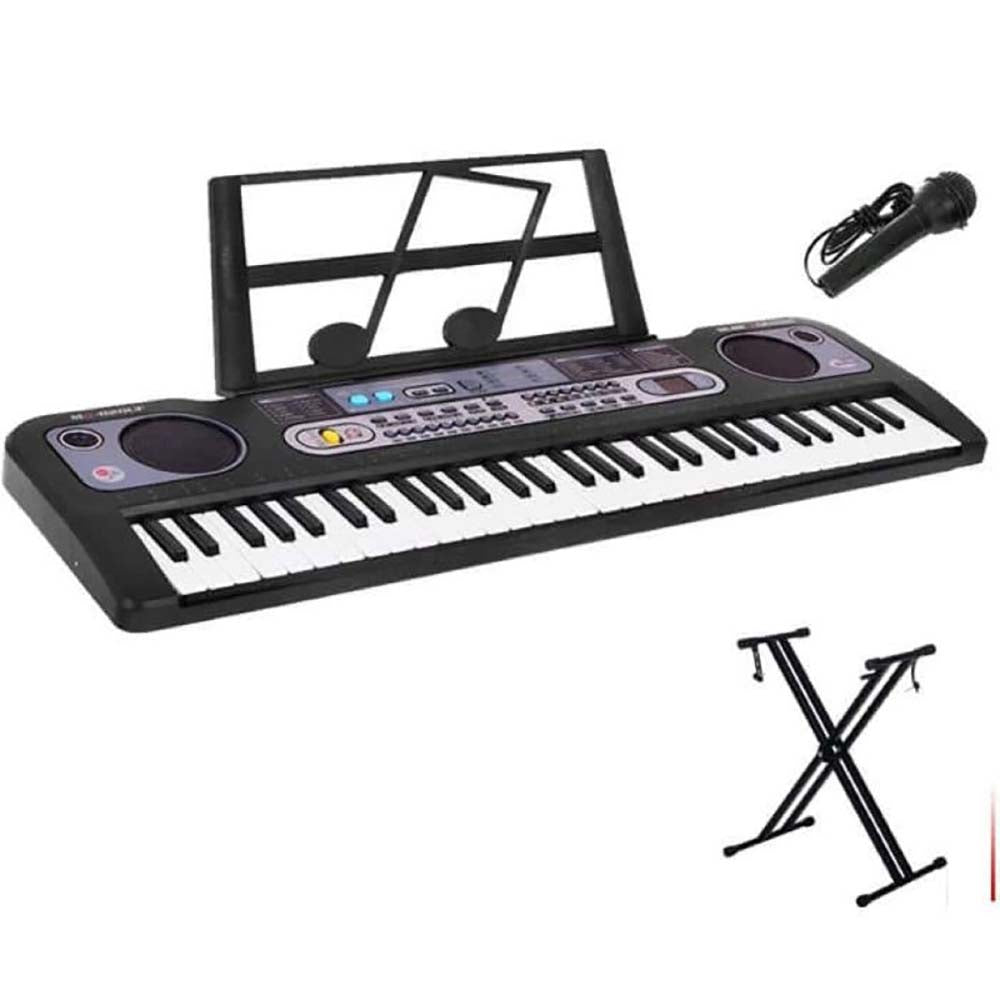 Keyboard Piano Stand with 61-Key Junior Keyboard & Piano Stand Set
