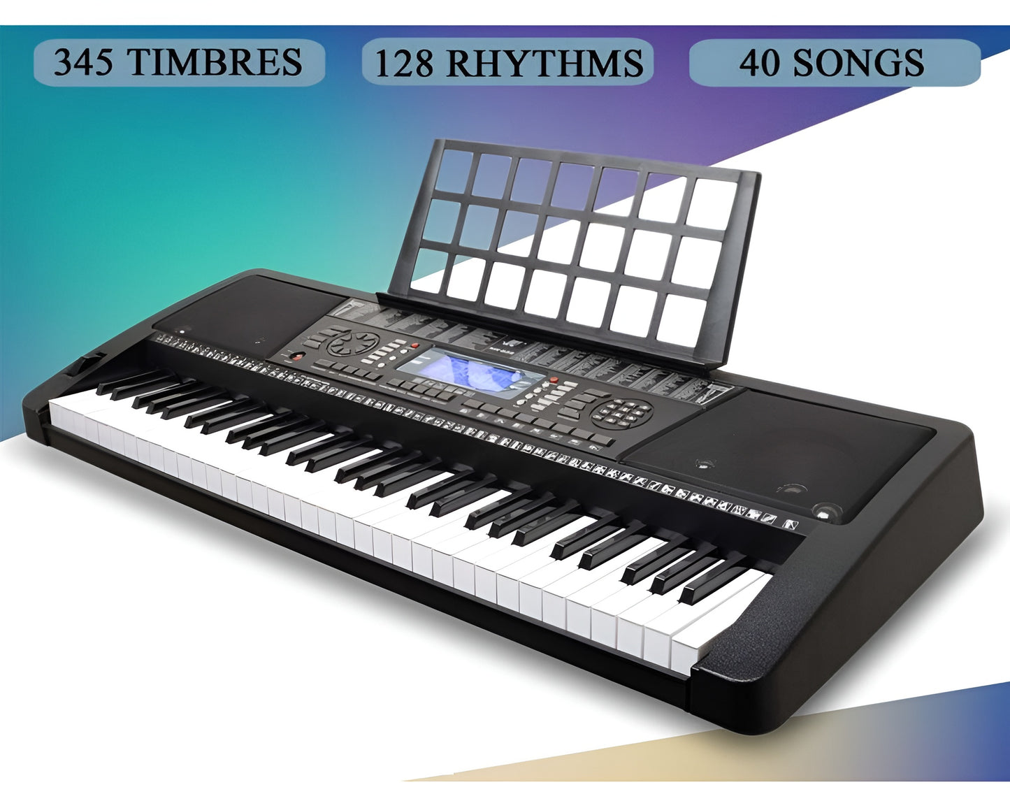 Keyboard Piano - 61-Key Keyboard Piano with LCD & Teaching Modes