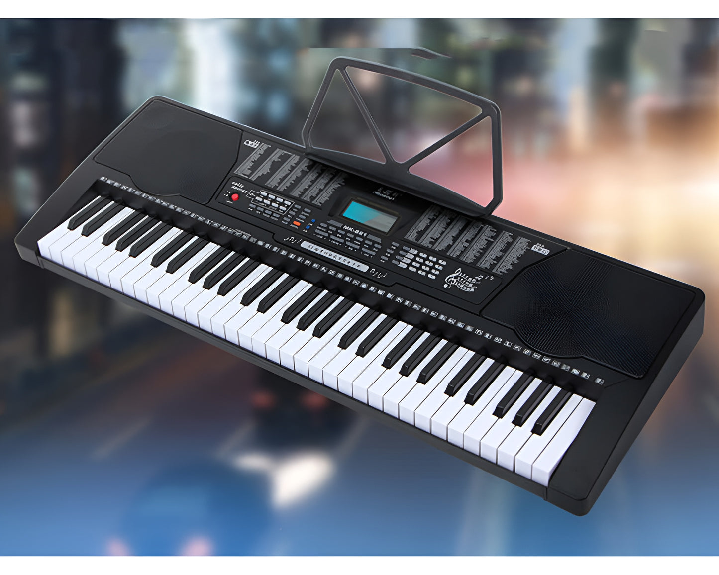 Keyboard Piano - MK-821 Keyboard Piano with LCD & 255 Rhythms
