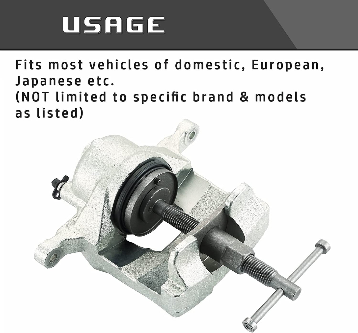 24pcs Heavy Duty Disc Brake Caliper Tool Set - Disc Brake Caliper Compressor Wind Back Tool Brake Spreading Tools