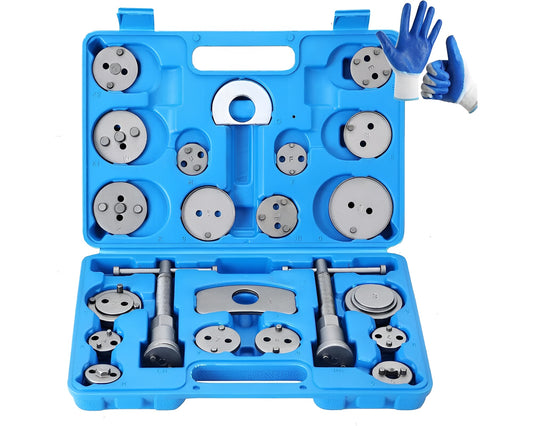 24pcs Heavy Duty Disc Brake Caliper Tool Set - Disc Brake Caliper Compressor Wind Back Tool Brake Spreading Tools