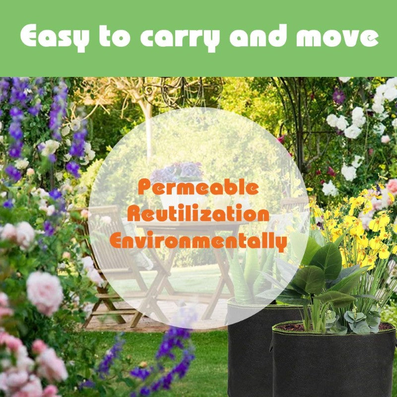 Plant Grow Bag 40x30cm 4 Pack, vegetable/Flower/Plant Growing Bags