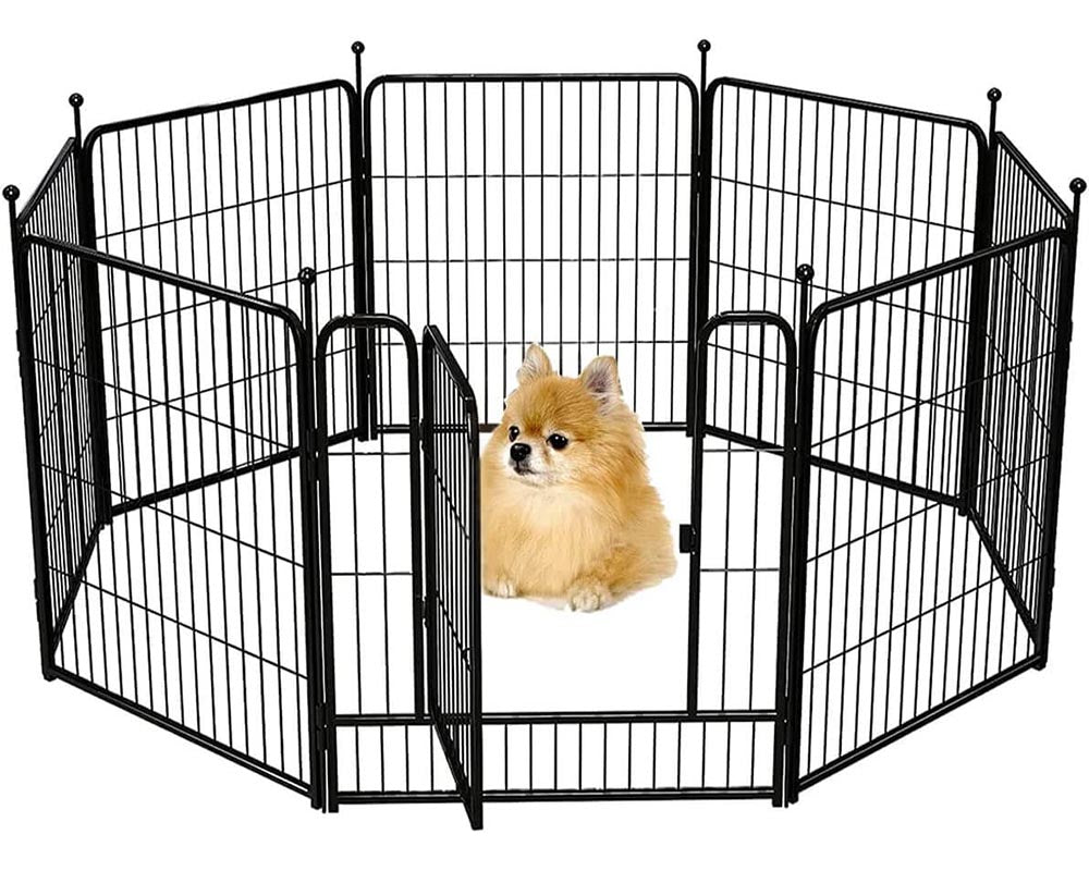 Heavy Duty Exercise Pen Foldable 10 Panel Pet Play Pen Dog Playpen Dog Fence