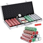 Poker Chip Set – 500 Poker Chip Set with Case & Cards