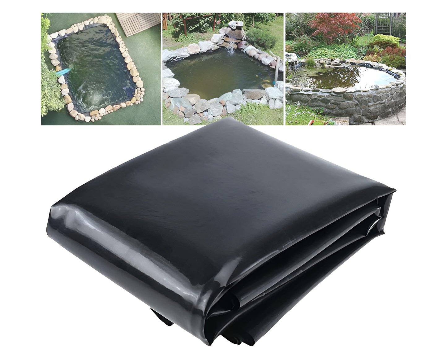 Pond Liner 4.6x6m 0.5mm UV Resistant LDPE Pond Skins for Fish Pond Waterfall