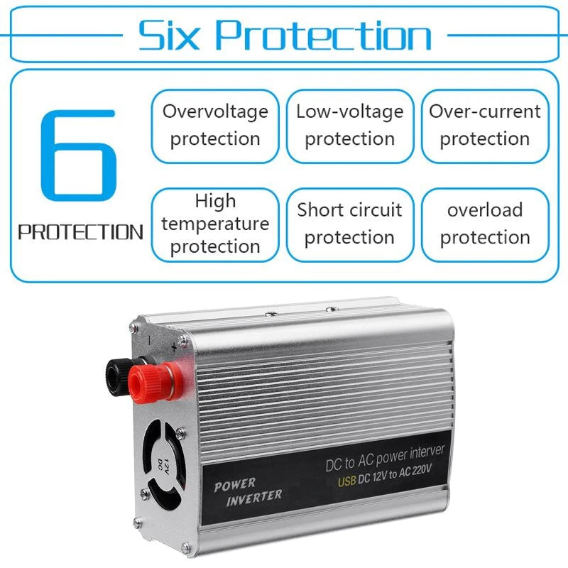 Car inverter 12V to 230V 500W