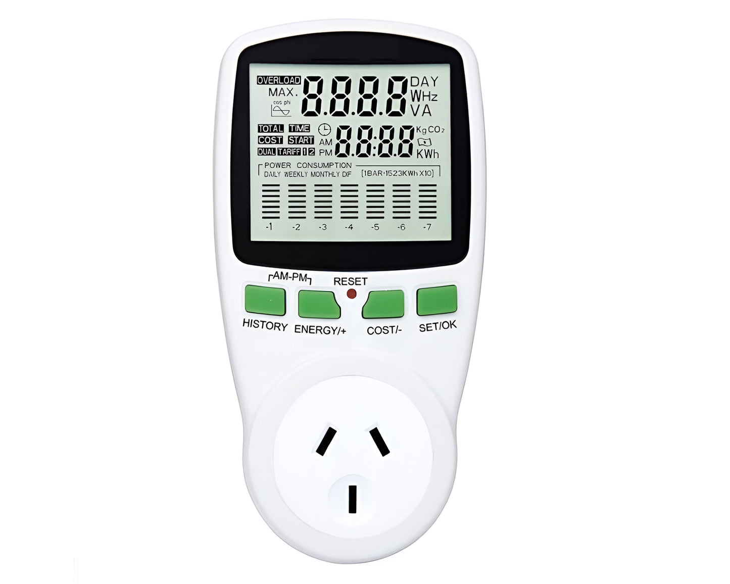 Power Meter – Digital Power Meter Energy Meter Electricity Usage Monitor NZ Plug