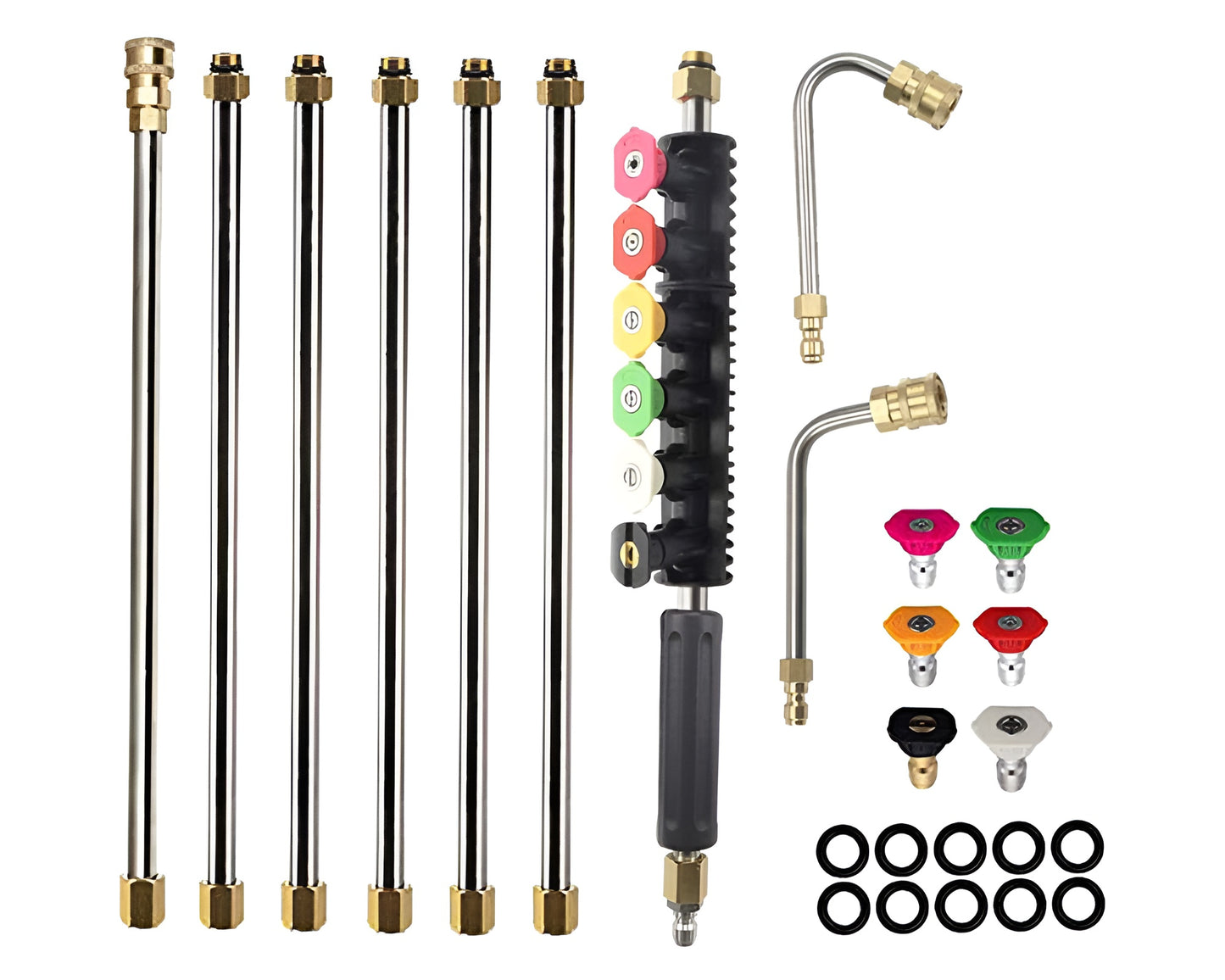 Pressure Washer Extension Wands 120 Inch Gutter Cleaning Tool Set for Pressure Washer