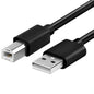 Printer Cable USB 2.0 - Gold-Plated Printer Cable A to B for HP, Canon, Epson & More