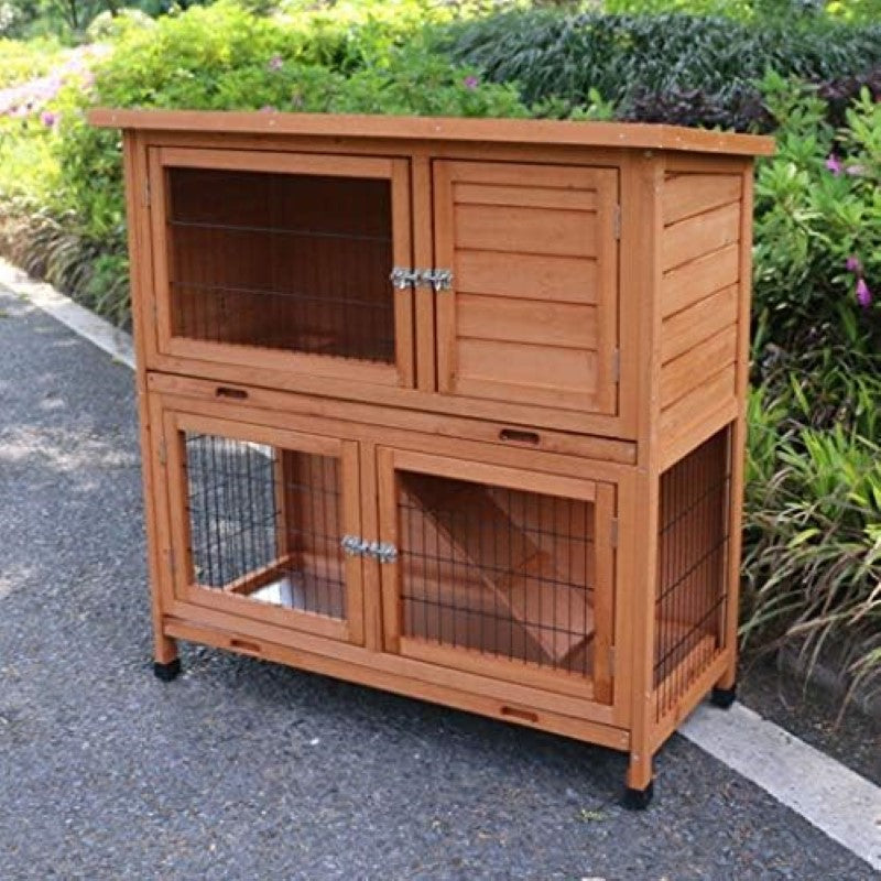 Wooden Rabbit Hutch Chicken Coop
