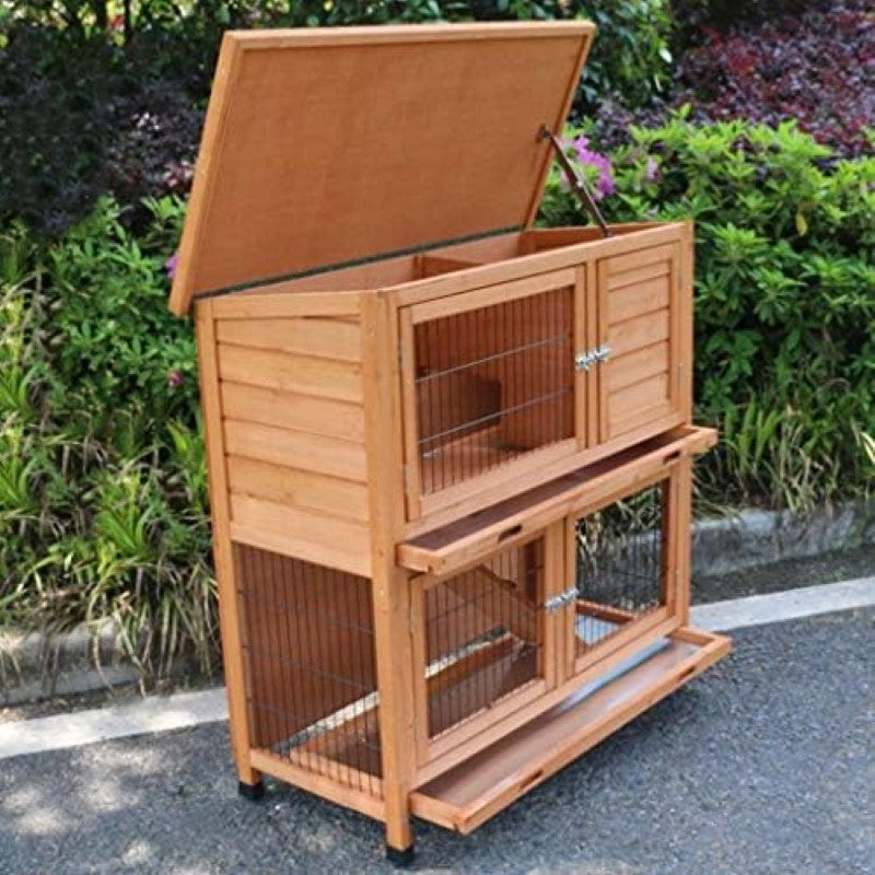Wooden Rabbit Hutch Chicken Coop